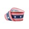 LaRibbons 2 1/2" Wired Ribbon | Red/White/Blue Stars and Stripes | 10 Yard Roll